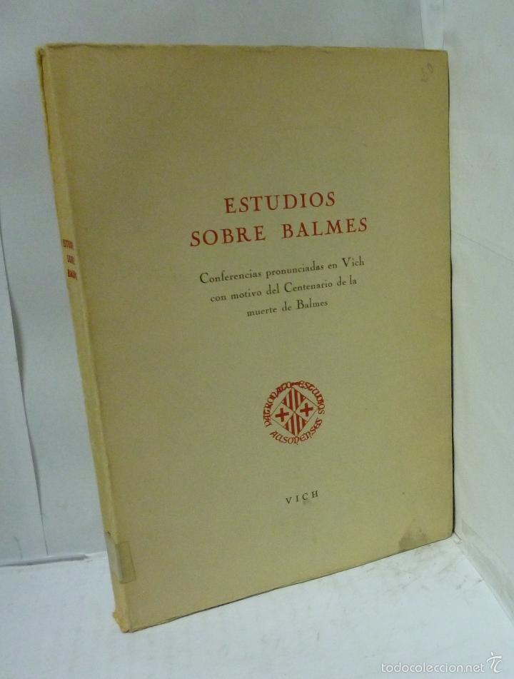 Livros em segunda m&atilde;o: ESTUDIOS SOBRE BALMES - VV. AA.