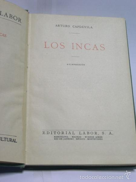 Libros: LOS INCAS - Capdevilla, Arturo - Foto 1