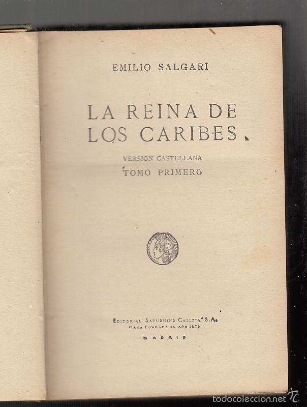 Libros: La reina de los Caribes, Emilio Salgari, Calleja - Foto 2
