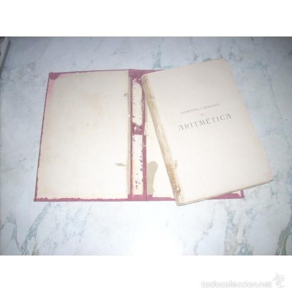 Libros: Elementos y ejercicios de Aritm&eacute;tica. Por Jaime Comas y Muntane, 1.915. - Foto 2