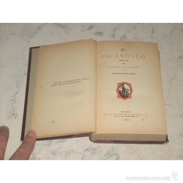 Libros: El esc&aacute;ndalo, por Pedro A. de Alarc&oacute;n. - Foto 1