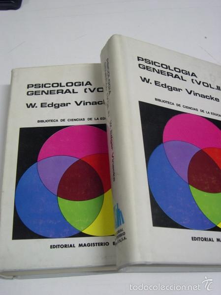 Libros: PSICOLOGIA GENERAL ( 2 VOLUMENES) - Vinacke, W. Edgar - Foto 1