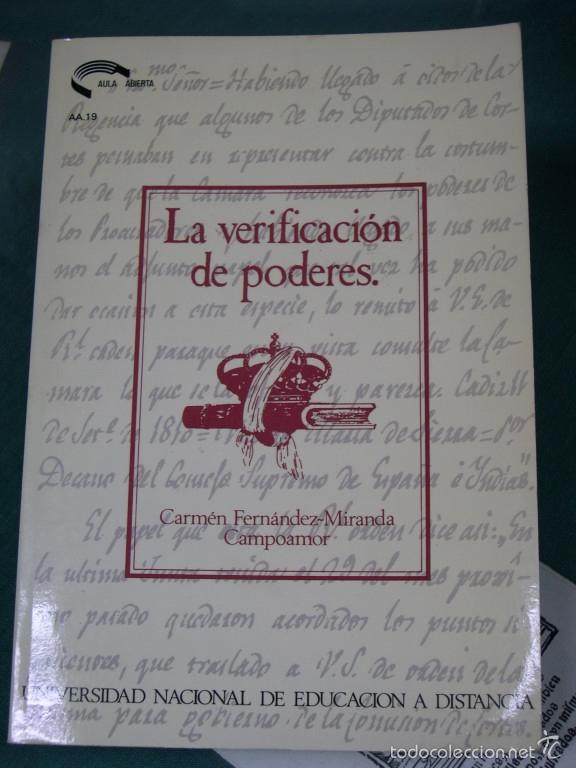 books: LA VERIFICACI&Oacute;N DE PODERES - Fern&aacute;ndez - Miranda Campoamor, C