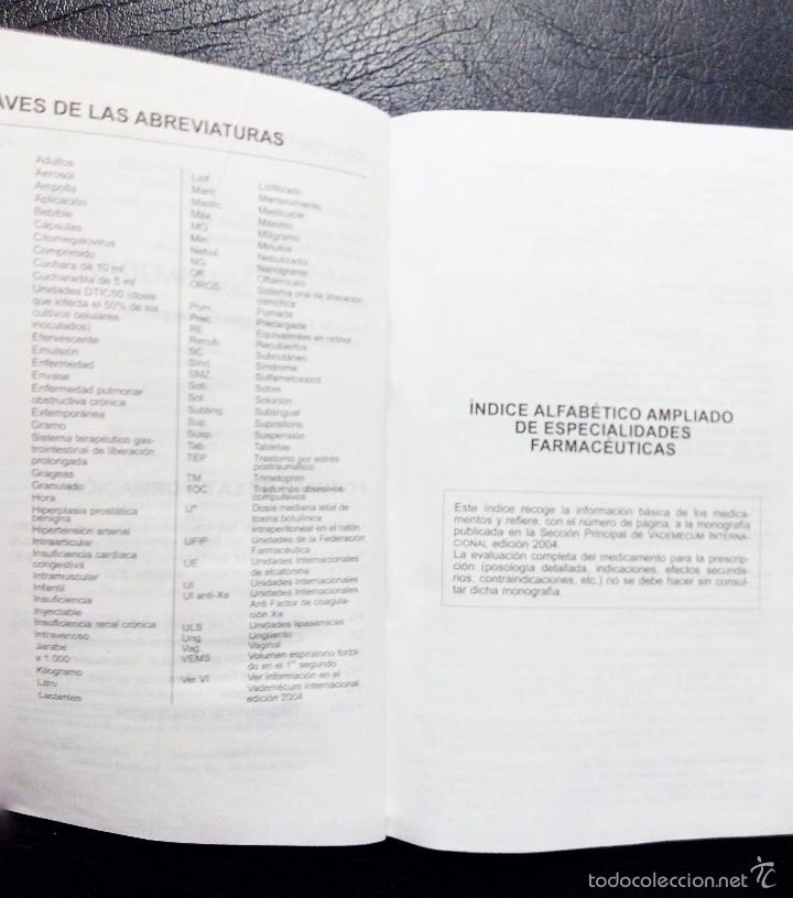 Libros: MINI VADEMECUM INTERNACIONAL - MEDICOM 2004. - Foto 3