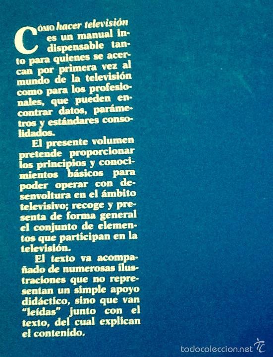 Libros: C&oacute;mo hacer televisi&oacute;n. Carlo Solarino ,catedra . - Foto 2