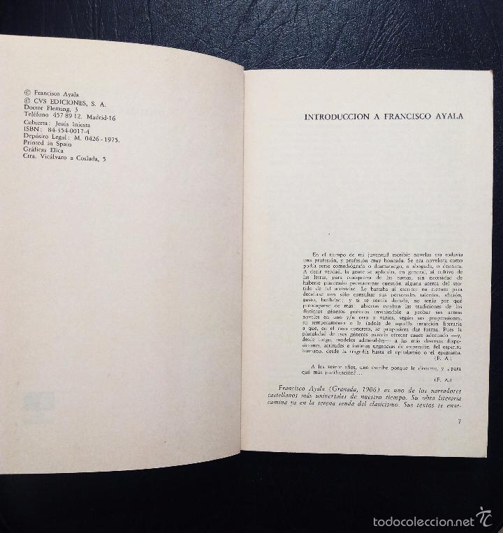 Libros: HISTORIA DE UN AMANECER - FRANCISCO AYALA - CVS EDICIONES 1975. - Foto 4
