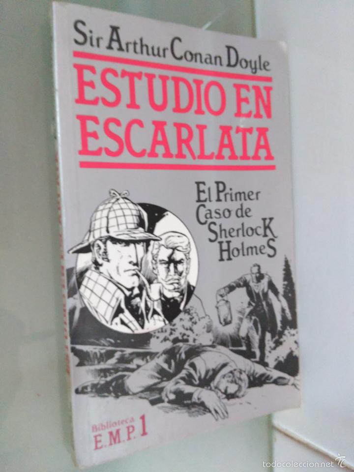 Libros: Estudio en Escarlata. Autor Arthur Conan Doyle. 1981. - Foto 3 - 42229079
