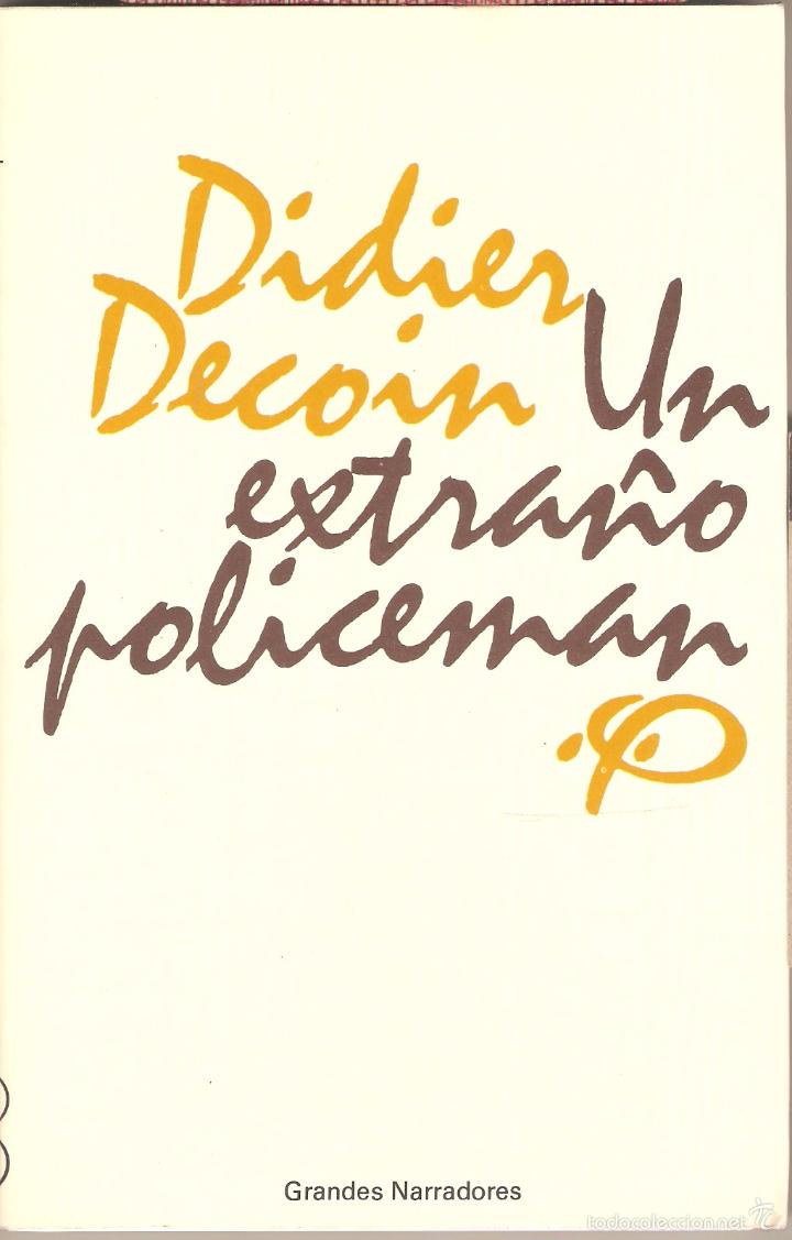 Libros: Un extra&ntilde;o policeman - DECOIN, Didier - Foto 1