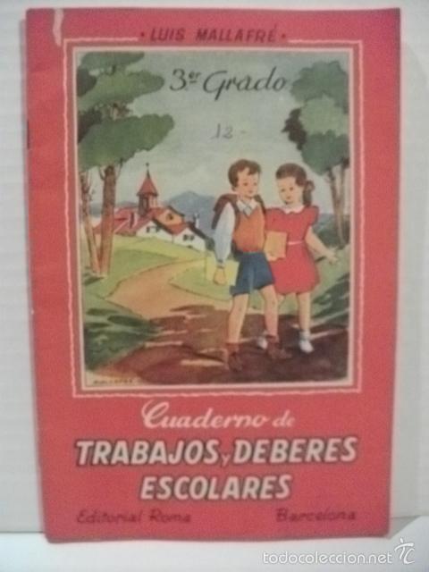 Libros: CUADERNO DE TRABAJOS Y DEBERES ESCOLARES 1961 EDIT. ROMA - Foto 1