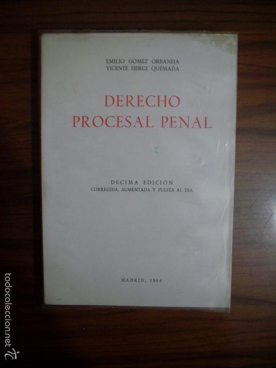 Libros: DERECHO PROCESAL PENAL D&Eacute;CIMA EDICI&Oacute;N - Foto 1