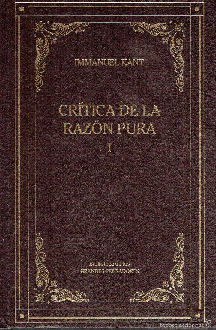 crítica de la razón pura. immanuel kant. Comprar