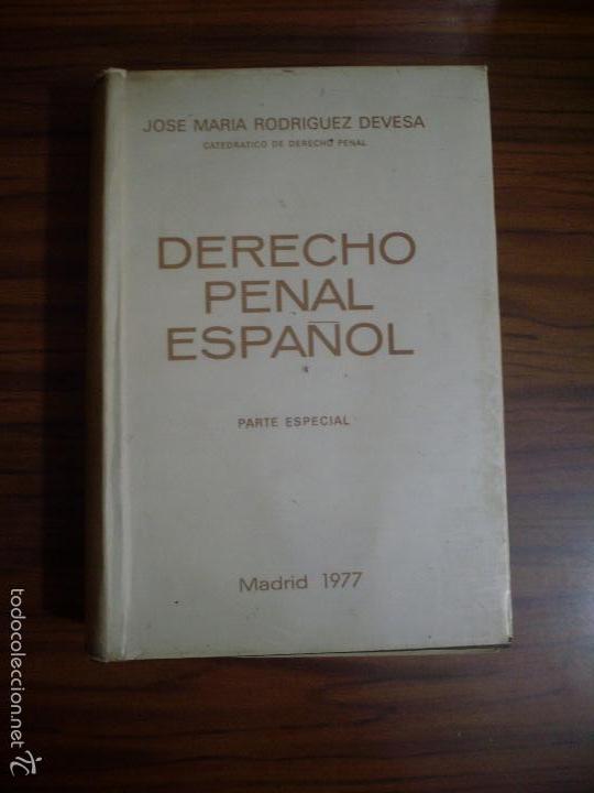 Libros: DERECHO PENAL ESPA&Ntilde;OL PARTE ESPECIAL - Foto 1