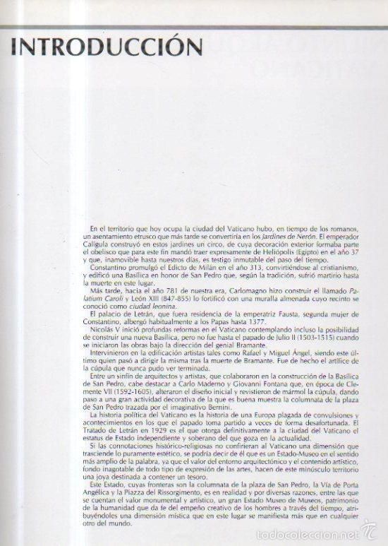 Libros: MUSEO DEL VATICANO - EDICIONES V&Iacute;NCULO, 1992. CON ILUSTRACIONES - Foto 5