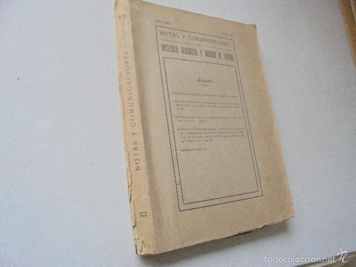 Livros em segunda m&atilde;o: NOTAS Y COMUNICACIONES DEL INSTITUTO GEOL&Oacute;GICO Y MINERO DE ESPA&Ntilde;A-A&Ntilde;O 1955-N&ordm;.38