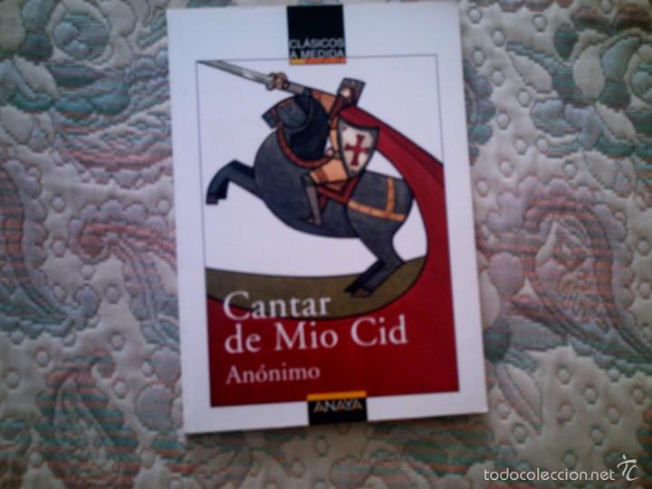 Libros: CANTAR DE MIO CID. ANONIMO (CLASICOS A MEDIDA. ANAYA) - Foto 1