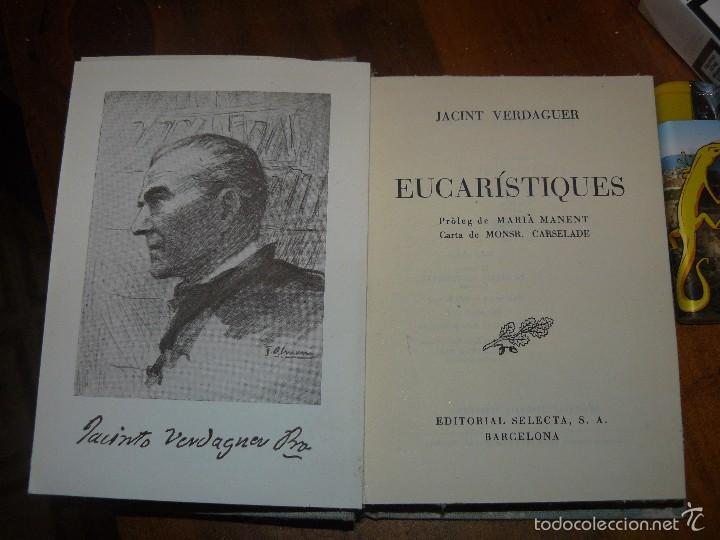 Libros: eucaristiques - jacint verdaguer . selecta - 9 edic 1952 - Foto 2