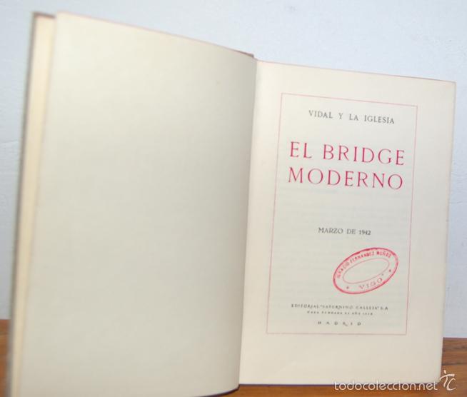 Libros: EL BRIDGE MODERNO - VIDAL Y LA IGLESIA - Foto 2