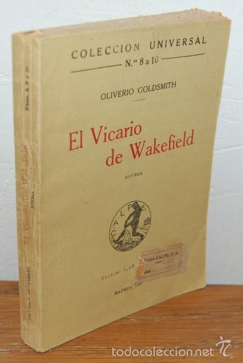 Libros: [Colecci&oacute;n Universal] EL VICARIO DE WAKEFIELD - OLIVERIO GOLDSMITH - Foto 1