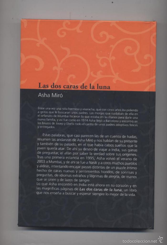 Libros: LAS DOS CARAS DE LA LUNA- ASHA MIRO - Foto 2