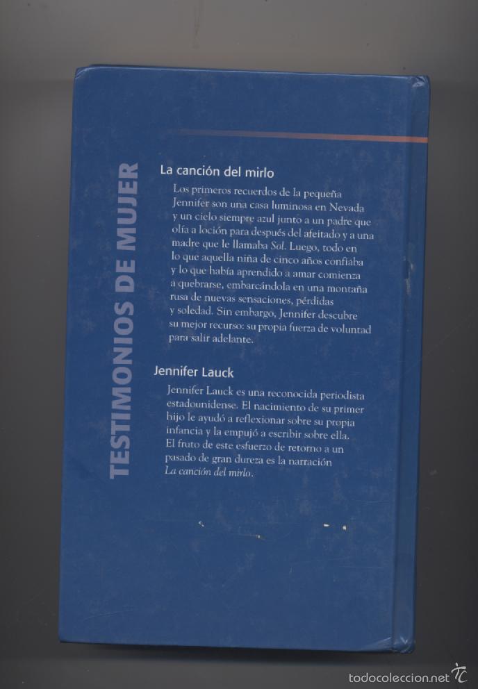 Libros: LA CANCION DEL MIRLO- JENNIFER LAUCK - Foto 2