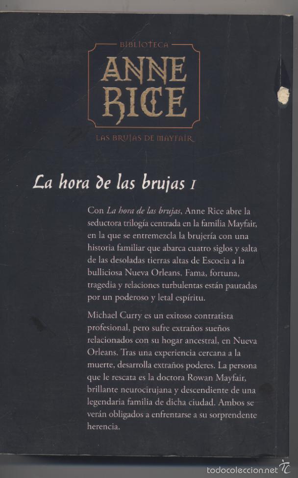 Libros: LA HORA DE LAS BRUJAS I DE MAYFAIR- ANNE RICE - Foto 2