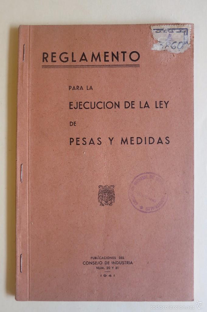 Libros: pesas y medidas ley de 1941 - Foto 1