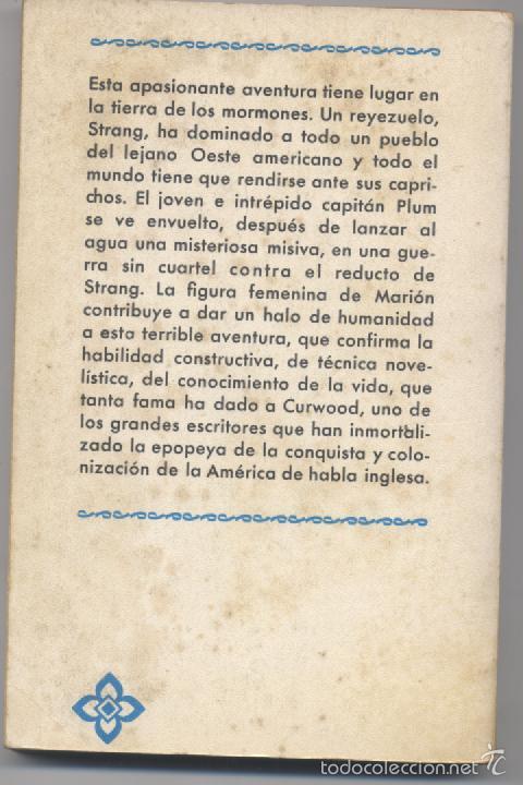 Libros: EL VALOR DEL CAPITAN PLUM-JAMES.O.CURWOOD - Foto 2