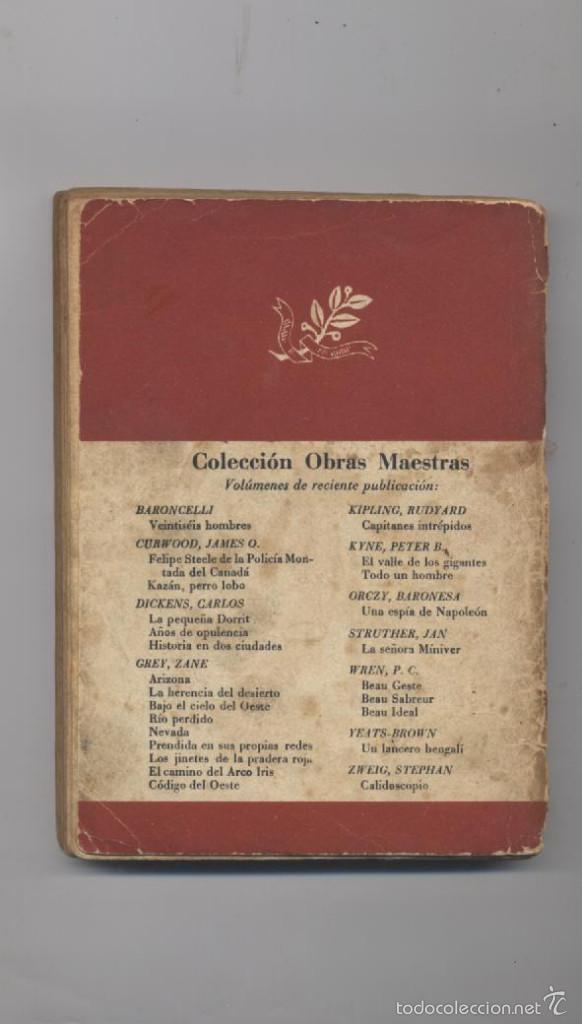 Libros: EL BOSQUE EN LLAMAS-JAMES O.CURWOOD - Foto 2