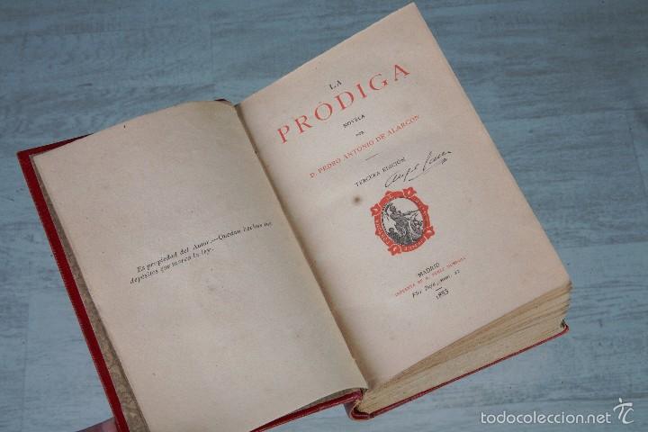 Libros: LA PRODIGA - NOVELA - PEDRO ANTONIO DE ALARCON - MADRID, 1883 - Foto 4