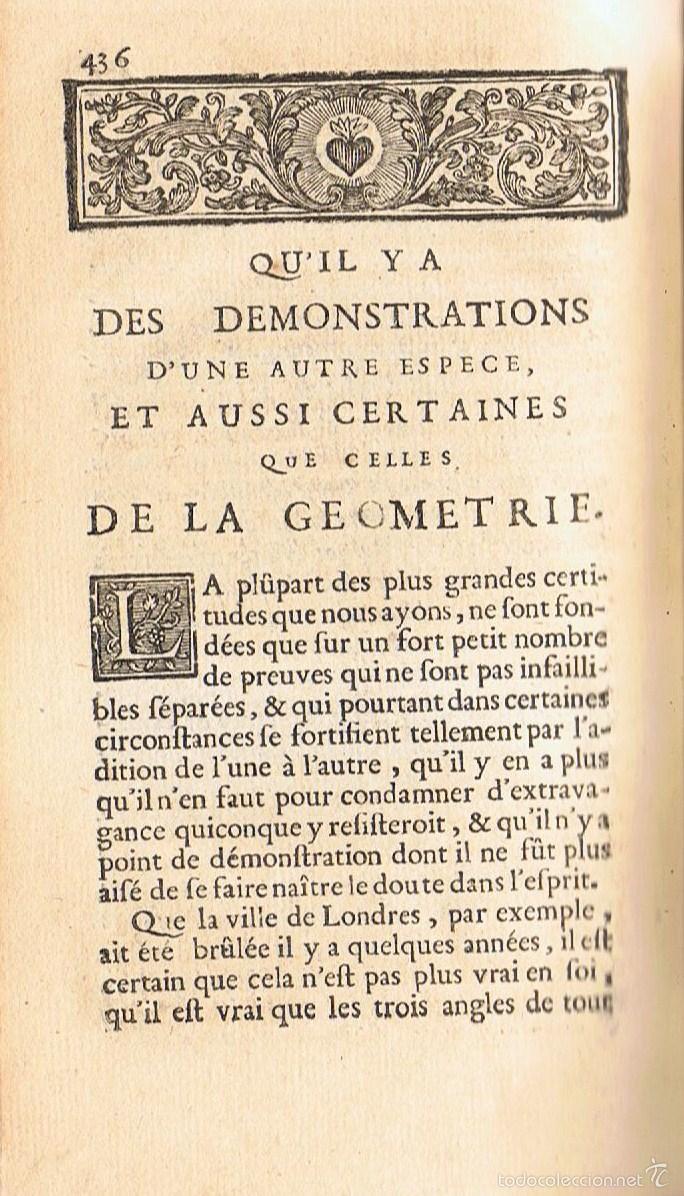 Libros: PENS&Eacute;ES DE M. PASCAL SUR LA RELIGION & SUR QUELQUES AUTRES SUJETS - Pascal. M - Foto 2