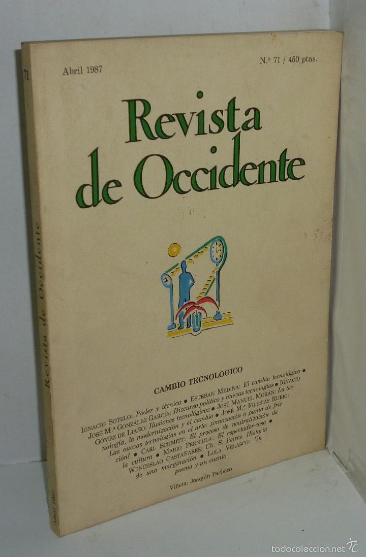 Libros: CAMBIO TECNOLOGICO (REVISTA DE OCCIDENTE) - Foto 1