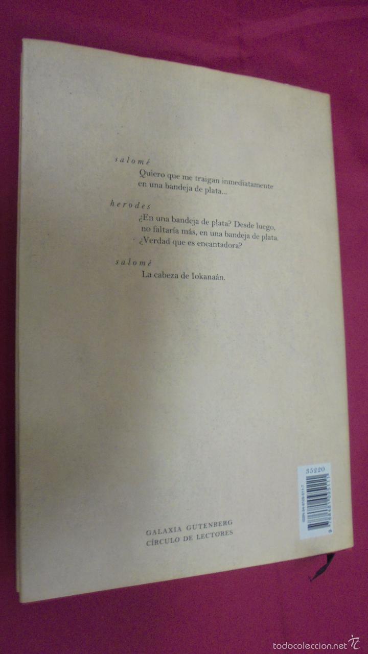 Libros: SALOM&Eacute;. OSCAR WILDE. CERCULO DE LECTORES. - Foto 4