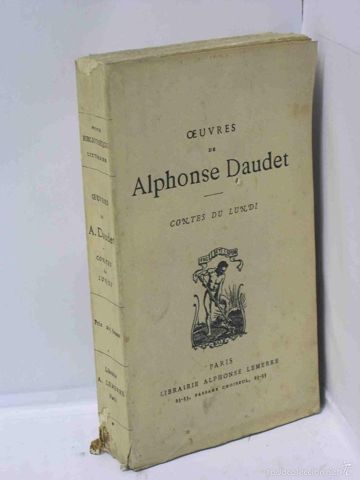 Libros: CONTES DU LUNDI. OEUVRES DE ALPHONSE DAUDET - Daudet, Alphonse - Foto 1