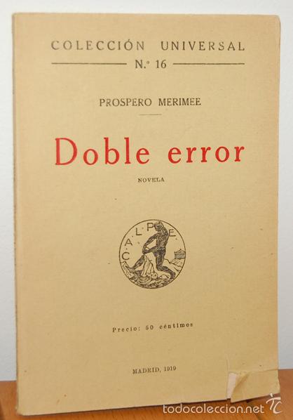 Libros: [Colecci&oacute;n Universal] DOBLE ERROR - PR&Oacute;SPERO MERIM&Eacute;E - Foto 1