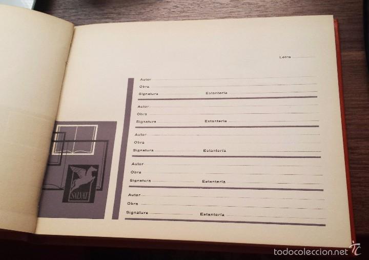 Libros: CAT&Aacute;LOGO DE BIBLIOTECA EN BLANCO. EDITORIAL SALVAT. - Foto 2