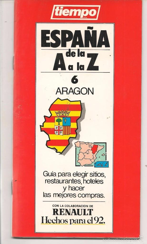 Libros: ESPA&Ntilde;A DE LA A A LA Z. N&ordm; 6. ARAG&Oacute;N. EDICIONES TIEMPO.  (TRO/9) - Foto 1
