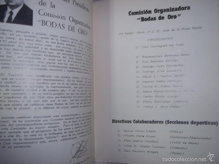Libros: BODAS DE ORO DEL C.D.TENERIFE. 1922-1972. IMPECABLE. - Foto 2