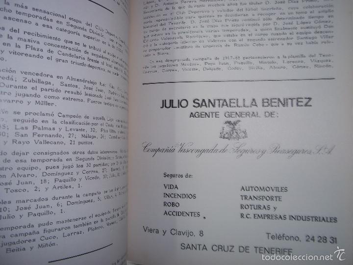 Libros: BODAS DE ORO DEL C.D.TENERIFE. 1922-1972. IMPECABLE. - Foto 7