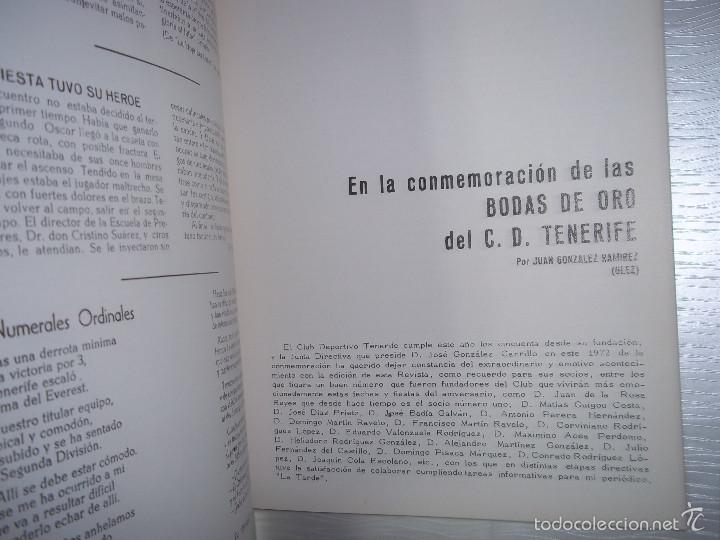 Libros: BODAS DE ORO DEL C.D.TENERIFE. 1922-1972. IMPECABLE. - Foto 8