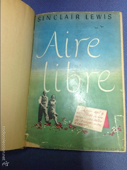 Libros: Aire libre -.Lewis Sinclair.- - Foto 2