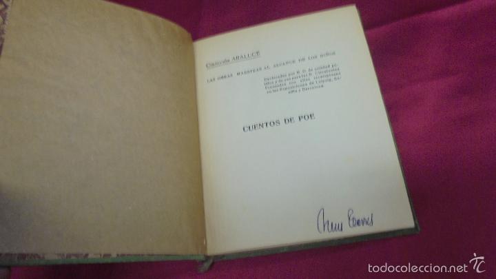 Libros: CUENTOS DE EDGARD POE. COLECCION ARALUCE. TERCERA EDICI&Oacute;N. - Foto 2