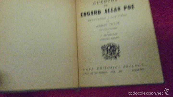 Libros: CUENTOS DE EDGARD POE. COLECCION ARALUCE. TERCERA EDICI&Oacute;N. - Foto 3