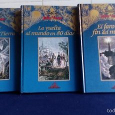 Libros: LOS VIAJES EXTRAORDINARIOS - 3 OBRAS - JULIO VERNE / BUEN ESTADO. Lote 57415861