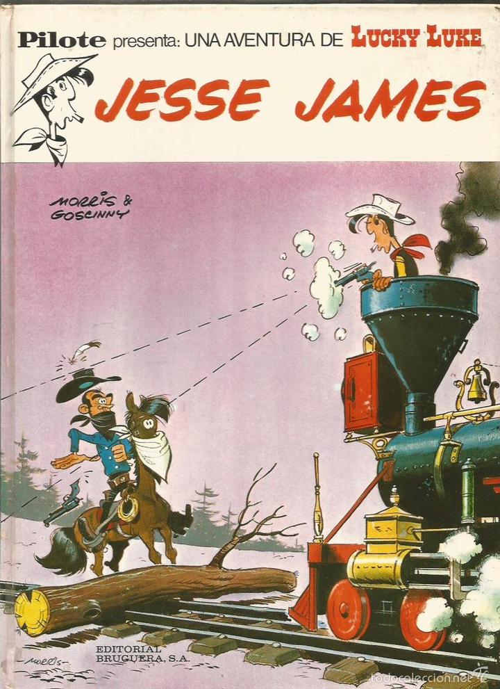 Libros: JESSE JAMES 1&ordf; Edici&oacute;n 1972 - Morris/Goscinny - Foto 1