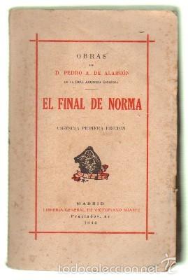 Libros: EL FINAL DE NORMA. PEDRO A. DE ALARCON.    A-LESP-636 - Foto 1