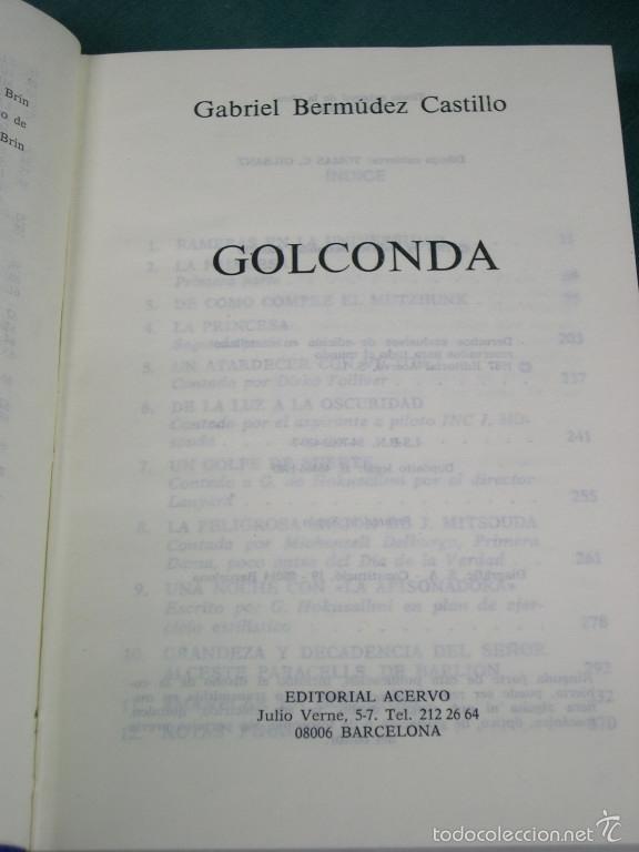 Libros: GOLCONDA - Bermudez Castillo, Gabriel - Foto 1