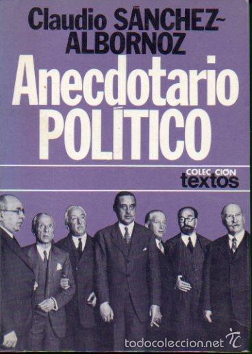 Libros: ANECDOTARIO POL&Iacute;TICO. 2&ordf; ed. - Foto 1