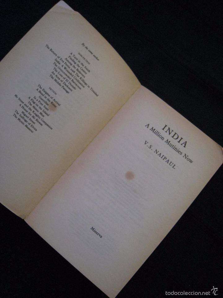 Libros: INDIA, A MILLION MUTINIES NOW - V.S. NAIPAUL - EN INGLES. - Foto 5