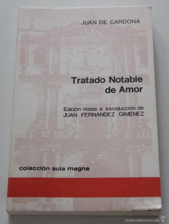 Libros: Tratado notable de amor / Juan De Cardona - Foto 1