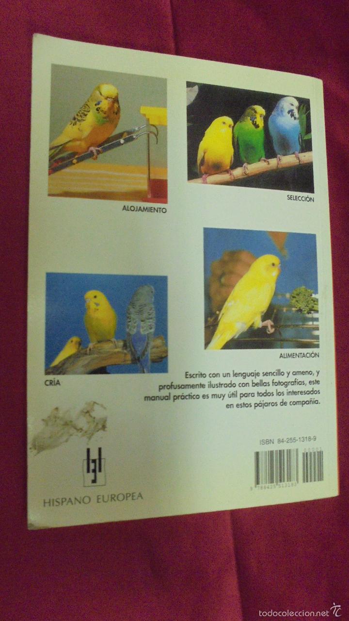 Libros: MANUAL PR&Aacute;CTICO DE PERIQUITOS. JOHN BALES. HISPANO EUROPEA. - Foto 3